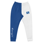"Sup. run it up/Benji" Blue/White (White logo) Premium Joggers