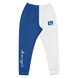 "Sup. run it up/Benji" Blue/White (White logo) Premium Joggers