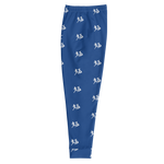 "Run It Up Stacked Benji" Bleu (White logo) Jogger Sweatpants
