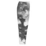 "Run It Up Stacked Benji" Black Tie Dye (White logo) Jogger Sweatpants