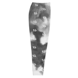 "Run It Up Stacked Benji" Black Tie Dye (White logo) Jogger Sweatpants