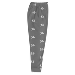 "Run It Up Stacked Benji" Grey (White logo) Jogger Sweatpants