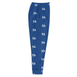 "Run It Up Stacked Benji" Bleu (White logo) Jogger Sweatpants