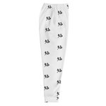 "Run It Up Stacked Benji" White (Black logo) Jogger Sweatpants