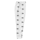 "Run It Up Stacked Benji" White (Black logo) Jogger Sweatpants
