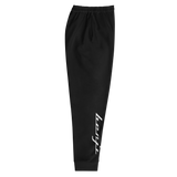 "Sup. run it up/Benji" Black/White (White logo) Premium Joggers
