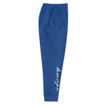"Sup. run it up/Benji" Blue/White (White logo) Premium Joggers