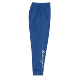 "Sup. run it up/Benji" Blue/White (White logo) Premium Joggers