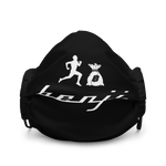 "Original Benji" Black (White logo) Premium face mask