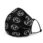 "Cir. Ctb" Black (White logo) Premium face mask