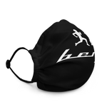 "Original Benji" Black (White logo) Premium face mask