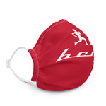 "Original Benji" Red (White logo) Premium face mask