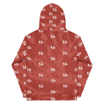 "Run It Up Stacked Benji" Red Tie Dye (White logo) Hoodie