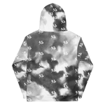 "Run It Up Stacked Benji" Black Water Color (White logo) Hoodie