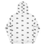 "Run It Up Stacked Benji" White (Black logo) Hoodie