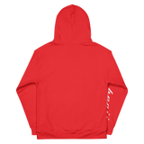 "Sup. Run it up/benji" White/Red Sleeve (White logo) Premium Hoodie