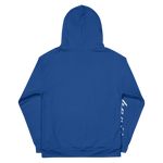 "Sup. Run it up/benji" White/Blue Sleeve (White logo) Premium Hoodie