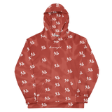 "Run It Up Stacked Benji" Red Tie Dye (White logo) Hoodie