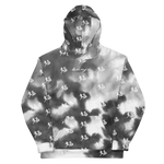 "Run It Up Stacked Benji" Black Water Color (White logo) Hoodie