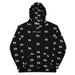 "Run It Up Stacked Benji" Black(White logo) Hoodie