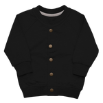 BenjiBaby Boy's "Benji" Black *White logo) Organic Bomber Jacket