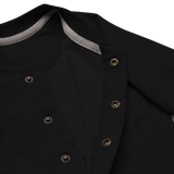 BenjiBaby Boy's "Benji" Black *White logo) Organic Bomber Jacket