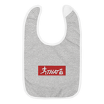 BenjiBabyBoy's "Sup. Chase that bag" Embroidered Bib