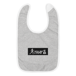 BenjiBabyGirl's "Sup. Chase that bag" (Black logo) Embroidered Bib