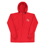 "Run it up" Red (White logo) [Embroidered] Champion Windbreaker