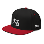 "Original run it up" Black/Red (White logo) Snapback