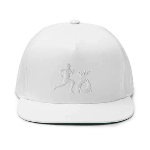 "Original run it up" White (White logo) Snapback