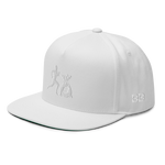 "Original run it up" White (White logo) Snapback