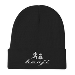 "Original Benji" Black (White logo) Embroidered Beanie