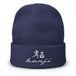 "Original Benji" Blue (White logo) Embroidered Beanie