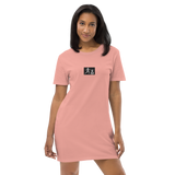 W. "Sup. Run it up" Pink (Black Embroidered logo) Organic cotton Oversized t-shirt/dress