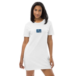 W. "Sup. Run it up" White (Blue Embroidered logo) Organic cotton Oversized t-shirt/dress