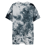 "W. Sup. Chase that bag" Black (Red logo) Embroidered Oversized tie-dye t-shirt