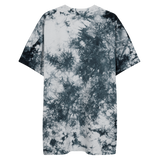 "W. Sup. Chase that bag" Black (Red logo) Embroidered Oversized tie-dye t-shirt