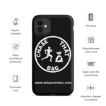 "Chase that bag" Black (White logo) Hard/Tough iPhone case