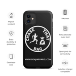 "Chase that bag" Black (White logo) Hard/Tough iPhone case