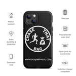 "Chase that bag" Black (White logo) Hard/Tough iPhone case