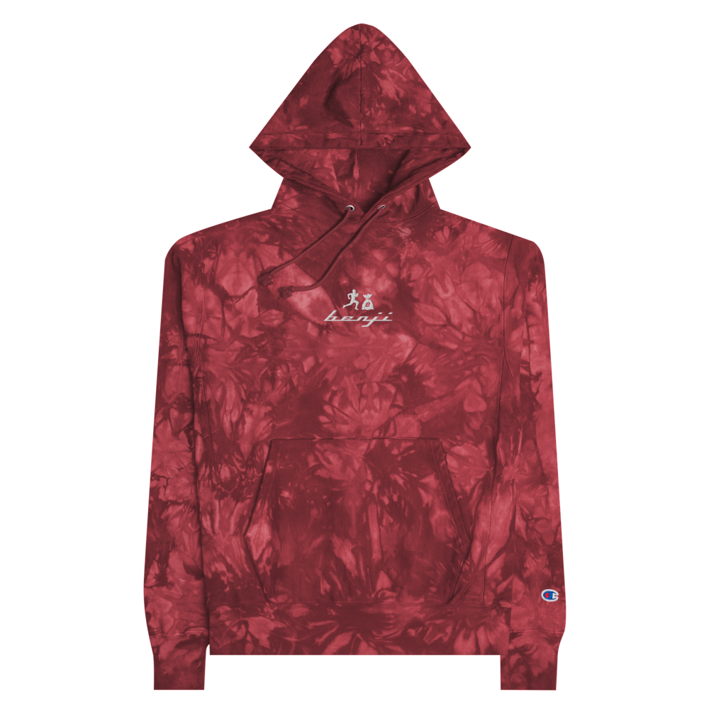 Red tie dye 2024 hoodie