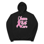 Original Black "Chase that cure" (Pink/White outline) logo Unisex hoodie