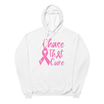Original White "Chase That Cure" (Pink/White outline) logo Unisex hoodie