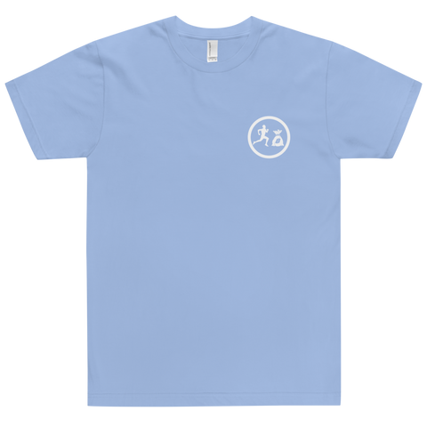 "Circle Benji" Baby blue (White logo) T-Shirt