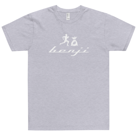 "New Benji" Grey (White logo) T-Shirt