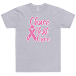 Original Black "Chase That Cure" (Pink/White Outline) logo Unisex T-Shirt
