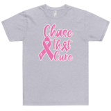 Original Black "Chase That Cure" (Pink/White Outline) logo Unisex T-Shirt