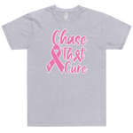 Custom Black "Chase That Cure" (P*nk/White Outline) Unisex T-Shirt