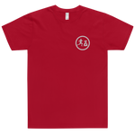 "Run it up circle" Red (White logo) Embroidered T-Shirt